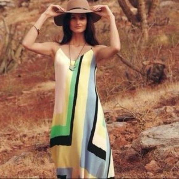Anthropologie Maeve Abstract geometric printed maxi dress - Picture 3 of 9